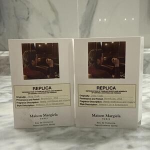 2 Maison Margiela Replica Jazz Club Eau de Toilette EDT Sample Spray .04oz